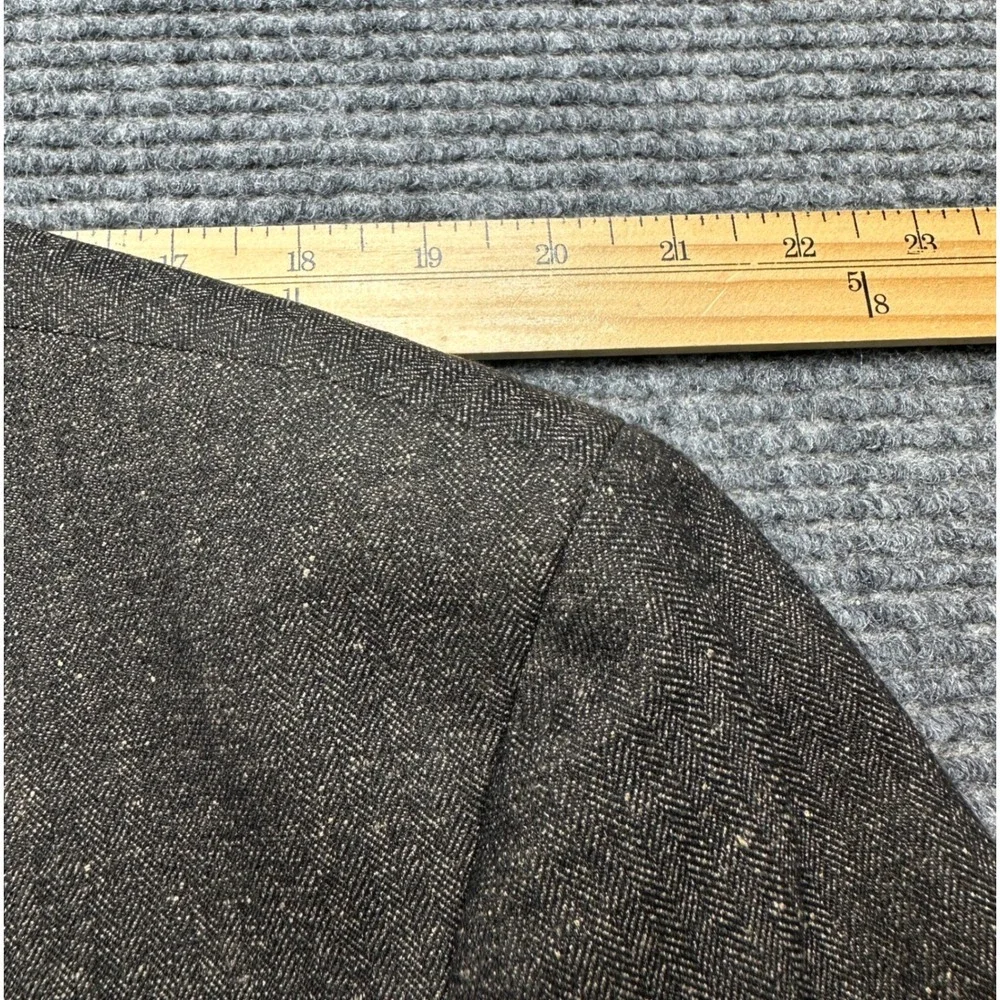 Michael Kors Suit Men 38W 44R Brown Elbow Patches Herringbone